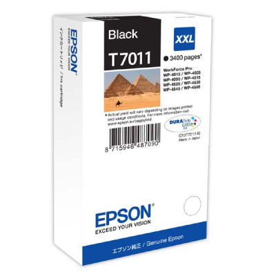 Originálny atrament Epson T7011 (C13T70114010), čierny, 3400 strán