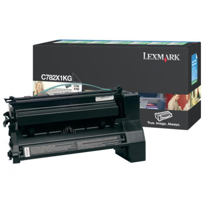 Originálny toner Lexmark C782X1KG, čierny, 15000 strán