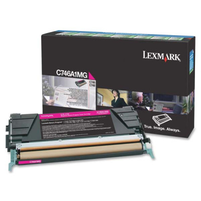 Originálny toner Lexmark C746A1MG, purpurový, 7000 strán