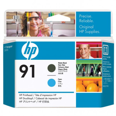 Originálna tlačová hlava HP C9460A (91), matne čierna/azúrová
