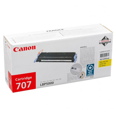 Originálny toner Canon CRG-707Y (9421A004), žltý, 2000 strán