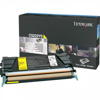 Originálny toner Lexmark C5222YS, žltý, 3000 strán