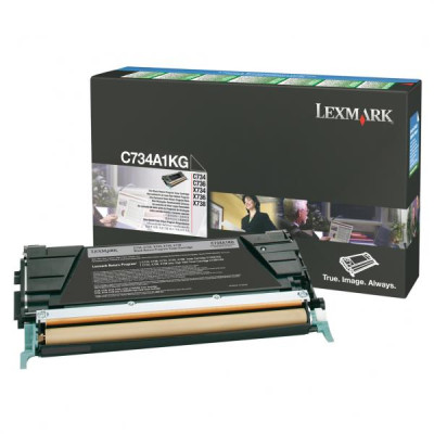 Originálny toner Lexmark C734A1KG, čierny, 8000 strán
