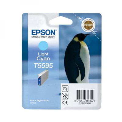 Originálny atrament Epson T5595 (C13T55954010), svetlo azúrový, 13 ml