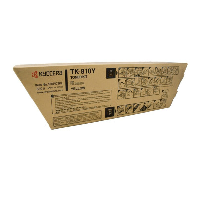 Originálny toner Kyocera TK-810Y, žltý, 20000 strán