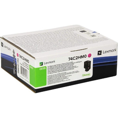 Originálny toner Lexmark 74C2HM0 (74C2HME, 74C0H30), purpurový, 12000 strán
