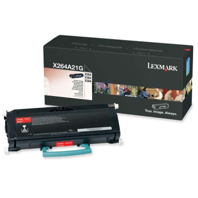 Originálny toner Lexmark X264A21G, čierny, 3500 strán