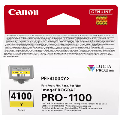 Originálny atrament Canon PFI-4100Y (6780C001), žltý, 80 ml