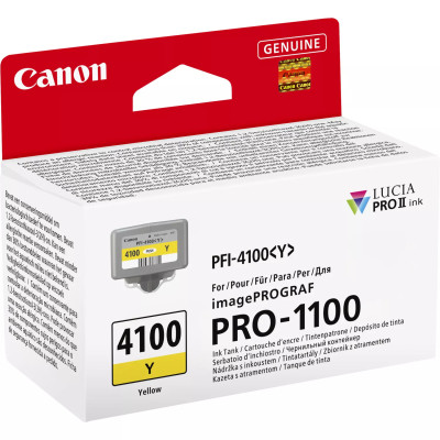 Originálny atrament Canon PFI-4100Y (6780C001), žltý, 80 ml