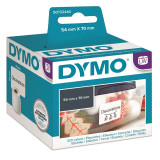 Dymo papírové štítky 70mm x 54mm, bílé, na diskety, 320 ks, 99015, S0722440