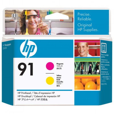 Originálna tlačová hlava HP C9461A (91), purpurová / žltá
