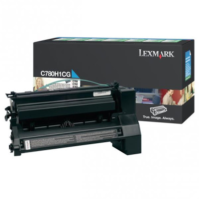 Originálny toner Lexmark C780H1CG, azúrový, 10000 strán