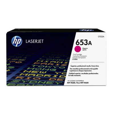 Originálny toner HP CF323A (653A), purpurový, 16500 strán