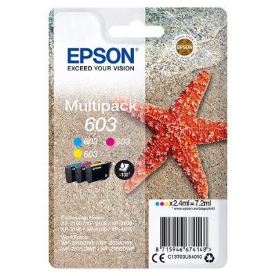 Originálny atrament Epson T03U5 (C13T03U54010, 603), CMY, 3 x 2,4 ml