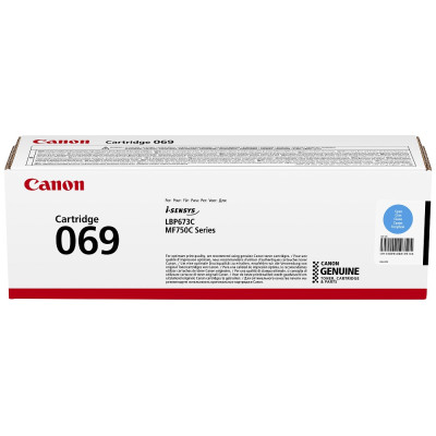 Originálny toner Canon 069C (5093C002), azúrový, 2100 strán