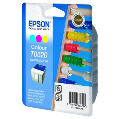 Originálny atrament Epson T0520 (C13T052040), farebný, 300 strán (35 ml)
