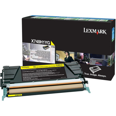Originálny toner Lexmark X748H1YG, žltý, 10000 strán