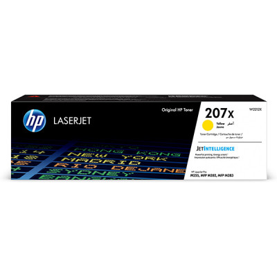 Originálny toner HP W2212X (207X), žltý, 2450 strán