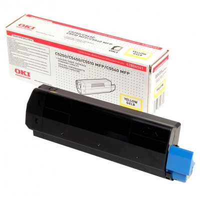 Originálny toner Oki C5250 (42804545), žltý, 3000 strán