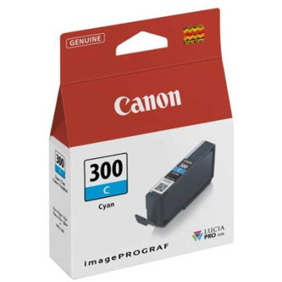 Originálny atrament Canon PFI-300C (4194C001), azúrový, 14,4 ml