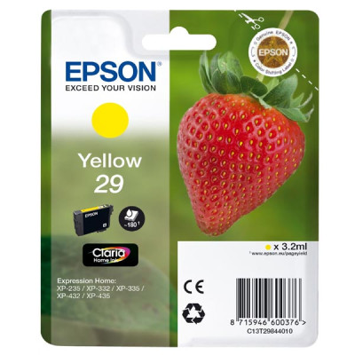 Originálny atrament Epson T2984 (C13T29844012, 29), žltý, 3,2 ml
