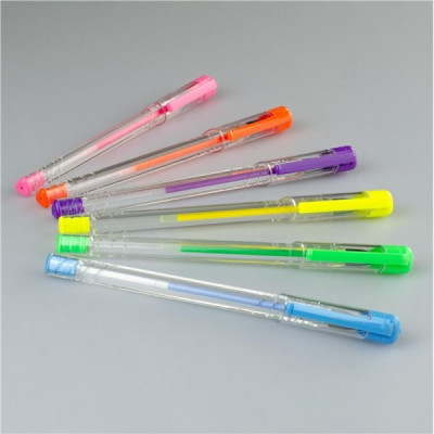 Gelový roller Kores K11, sada 6 neonových barev