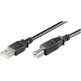 Kabel USB (2.0), USB A M- USB B M, 1.8m, černý