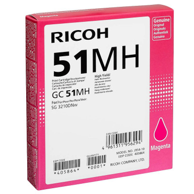 Originálny atrament Ricoh 405864 (GC 51MH), purpurový, 2500 strán