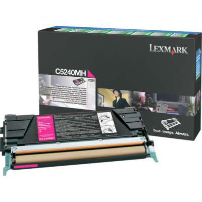 Originálny toner Lexmark C5240MH, purpurový, 5000 strán