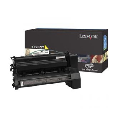 Originálny toner Lexmark 10B032Y, žltý, 15000 strán