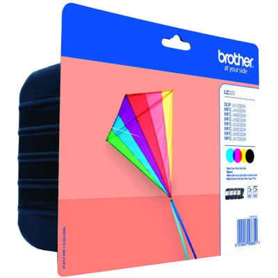 Originálny atrament Brother LC-223VALBP, CMYK, 4 × 550 strán, 4-pack
