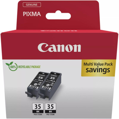 Originálny atrament Canon PGI-35Bk (1509B012, 1509B029), čierny, 2 x 191 strán (2 × 9 ml), 2-pack