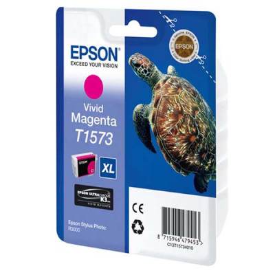 Originálny atrament Epson T1573 (C13T15734010), vivid purpurový, 25,9 ml