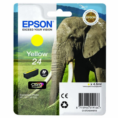 Originálny atrament Epson T2424 (C13T24244010), žltý, 4,6 ml