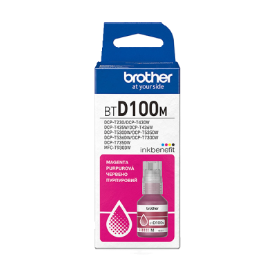 Originálny atrament Brother BT-D100M, purpurový, 5000 strán (48,8 ml)