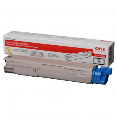 Originálny toner Oki C3300 (43459436), čierny, 1500 strán