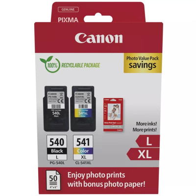 Originálny atrament Canon PG-540L/CL-541XL (5224B012, 5224B013), čierny/farebný, 11 + 15 ml, 2-pack