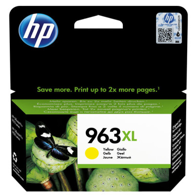 Originálny atrament HP 3JA29AE (963XL), žltý, 1600 strán (22,92 ml)
