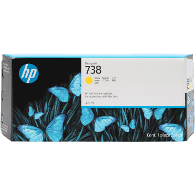 Originálny atrament HP 676M8A (738), žltý, 300 ml