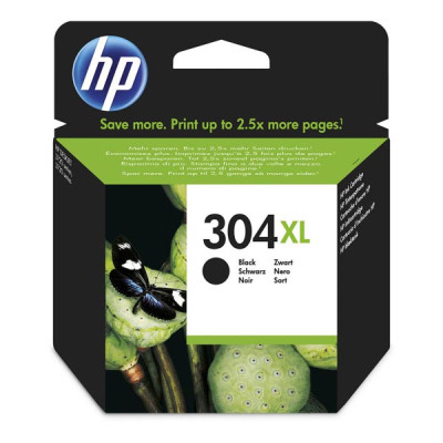 Originálny atrament HP N9K08AE (304XL), čierny, 300 strán (5,5 ml)