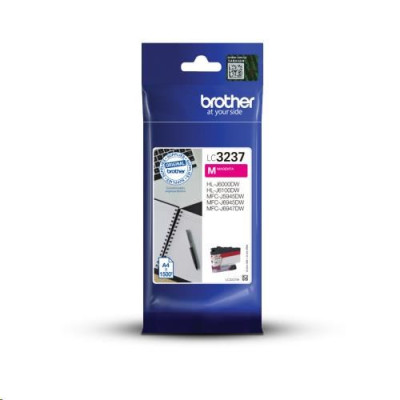 Originálny atrament Brother LC-3237M, purpurový, 1500 strán