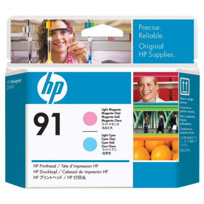 Originálna tlačová hlava HP C9462A (91), svetlo azúrová/svetlo purpurová
