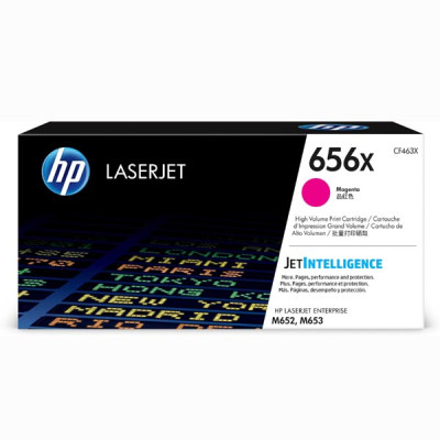 Originálny toner HP CF463X (656X), purpurový, 22000 strán