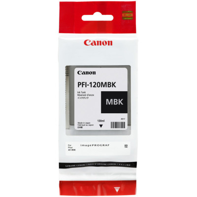 Originálny atrament Canon PFI-120MBk (2884C001), matne čierny, 130 ml