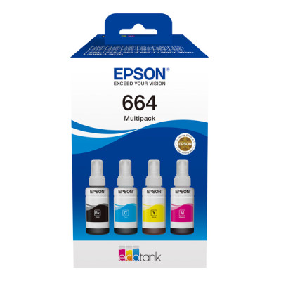 Originálny atrament Epson T6646 (C13T66464A), CMYK, 4-pack
