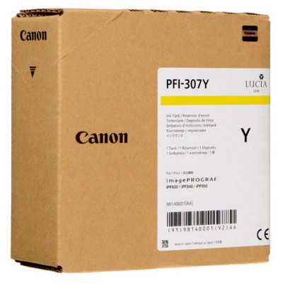 Originálny atrament Canon PFI-307Y (9814B001), žltý, 330 ml