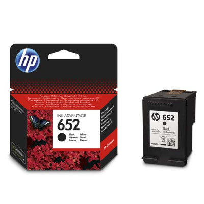 Originálny atrament HP F6V25AE (652), čierny, 360 strán (6 ml)