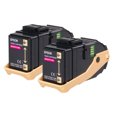 Originálny toner Epson C13S050607, purpurový, 2 × 7500 strán, 2-pack
