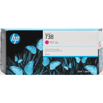 Originálny atrament HP 676M7A (738), purpurový, 300 ml