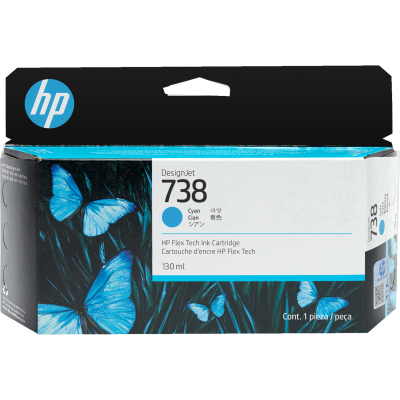 Originálny atrament HP 498N5A (738), azúrový, 130 ml